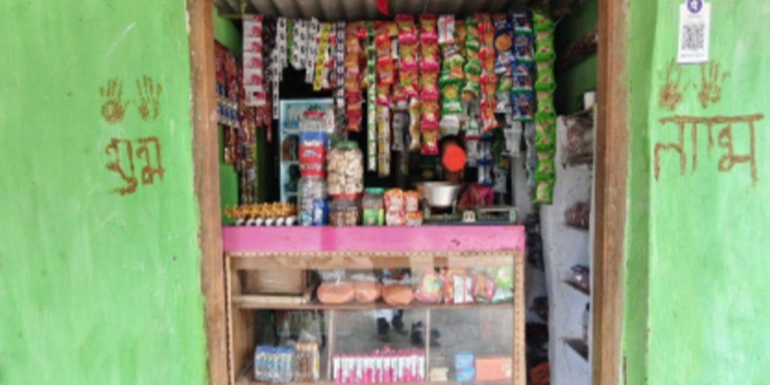 Geeta featuring with her Kirana Store